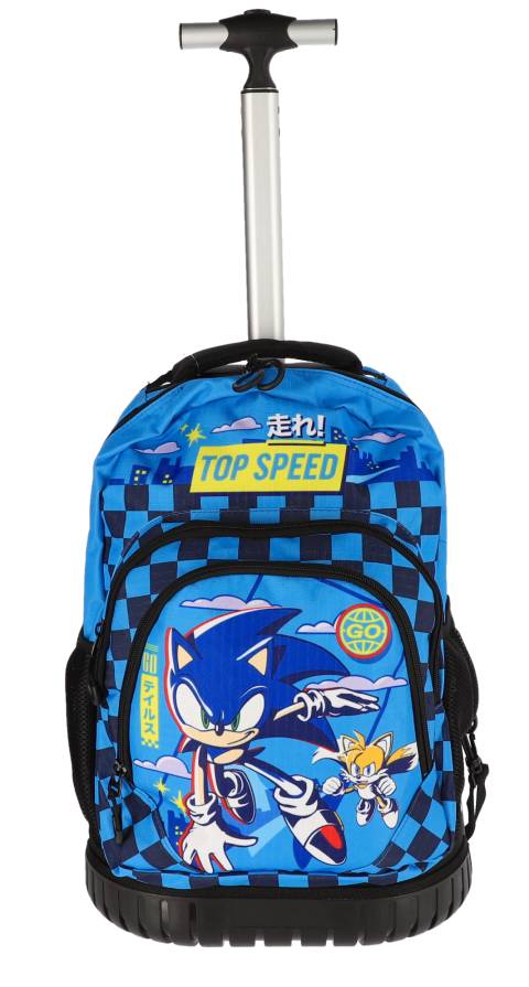 Ghiozdan Scolar Troller SONIC 3F 42HX30X20cm Albastru